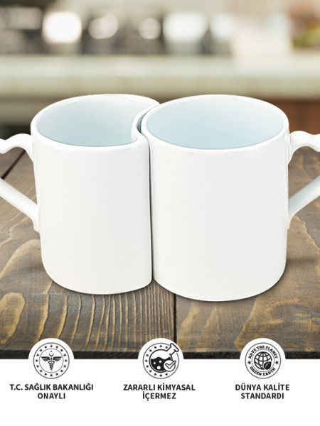 Sublimasyon Sevgili Kupa Bardak